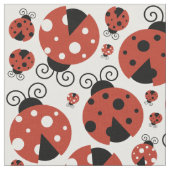 Pattern of Ladybugs, Cute Ladybugs, Red Ladybugs Stoff (Nahaufnahme)