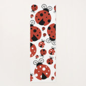 Pattern of Ladybugs, Cute Ladybugs, Red Ladybugs Yogamatte (Rückseite)