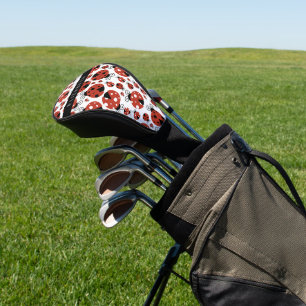 Pattern Of Ladybugs, Red Ladybugs, Your Name Golf Headcover