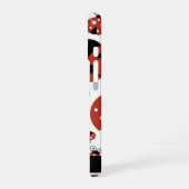 Pattern Of Ladybugs, Red Ladybugs, Your Name iPhone 16 Hülle (Linke Seite)