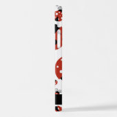 Pattern Of Ladybugs, Red Ladybugs, Your Name iPhone Hülle (Linke Seite)