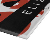 Pattern Of Ladybugs, Red Ladybugs, Your Name Schneidebrett (Ecke)