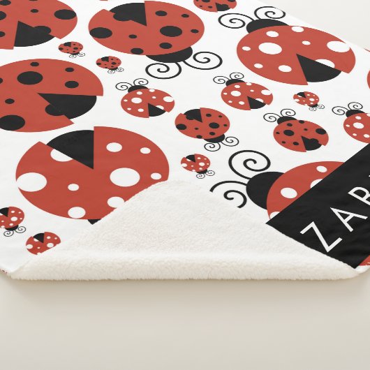 Pattern Of Ladybugs, Red Ladybugs, Your Name Sherpadecke (3/4)