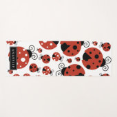 Pattern Of Ladybugs, Red Ladybugs, Your Name Yogamatte (Vorderseite (Horizontal))