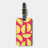 pattern of lemon gepäckanhänger (Vorderseite vertikal)