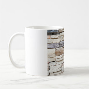 Pattern of Modern stone Brick Wall Surfaced backgr Kaffeetasse