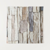 Pattern of Modern stone Brick Wall Surfaced backgr Wandteppich (Vorderseite (Horizontal))