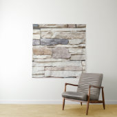 Pattern of Modern stone Brick Wall Surfaced backgr Wandteppich (Beispiel)