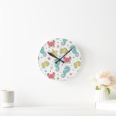 pattern of sea creatures runde wanduhr (Zuhause)