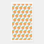 Pattern Orange für Wasserfarbenkürbis Serviette (Vorderseite)