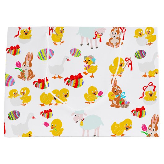 Pattern OsterParty Große Geschenktüte (Vorderseite)