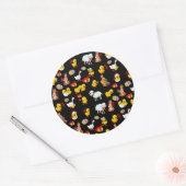 Pattern OsterParty Runder Aufkleber (Umschlag)