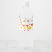 Pattern OsterParty Wasserflaschenetikett (Rückseite)