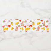 Pattern OsterParty Wasserflaschenetikett (Einzelnes Label)