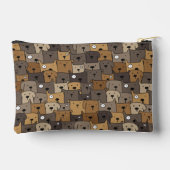 Pattern Pets Cute Dogs Lover Zubehörtasche (Rückseite)