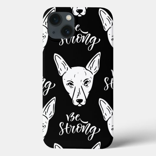Pattern Pets Starke Hunde Lover Case-Mate iPhone Hülle (Rückseite)