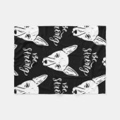 Pattern Pets Starke Hunde Lover Fleecedecke (Vorderseite (Horizontal))