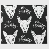 Pattern Pets Starke Hunde Lover Geschenkpapier (Flach)