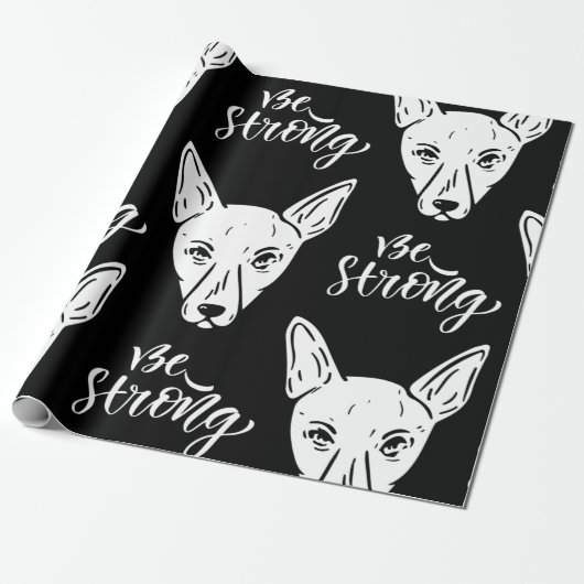 Pattern Pets Starke Hunde Lover Geschenkpapier (Ungerollt)