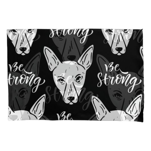 Pattern Pets Starke Hunde Lover Kissenbezug (Vorderseite-Links)