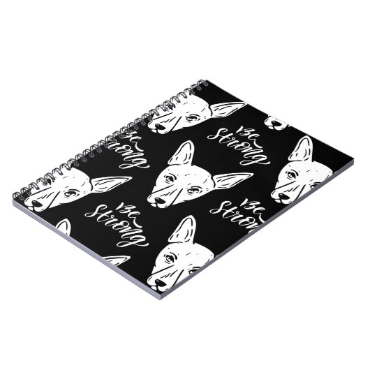 Pattern Pets Starke Hunde Lover Notizblock (Linke Seite)