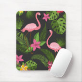 Pattern Pfauenrosa mit Blume Mousepad (Mit Mouse)