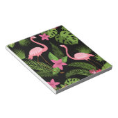Pattern Pfauenrosa mit Blume Postkarte Notizblock (angewinkelt)