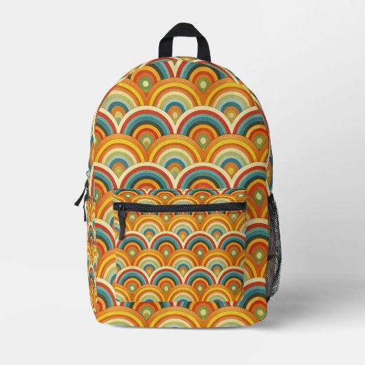 Pattern Rainbow Bedruckter Rucksack (Vorderseite)