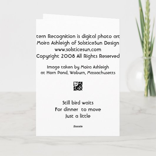 Pattern Recognition Karte (Rückseite)