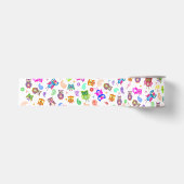 Pattern-Regenbogen-Eulen Ripsband (Vorderseite)