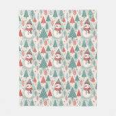 Pattern Scandinavian Snowman Fleecedecke (Vorderseite)