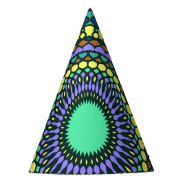 Pattern Sommer Stilvoll farbenfroh Vintag Trendy Partyhütchen