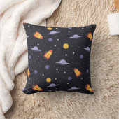 Pattern space lavender orange black kissen (Decke)