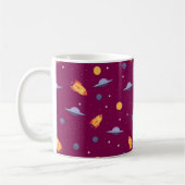 Pattern space ufo orange red kaffeetasse (Links)
