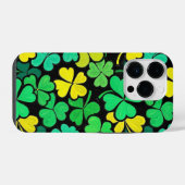 Pattern St. Patrick's Day Clovers iPhone Hülle (Rückseite (Horizontal))