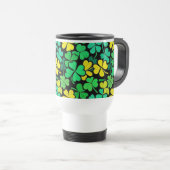 Pattern St. Patrick's Day Clovers Reisebecher (VorderseiteRechts)