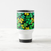 Pattern St. Patrick's Day Clovers Reisebecher (Mittel)