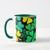 Pattern St. Patrick's Day Clovers Tasse (Links)