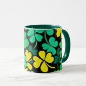 Pattern St. Patrick's Day Clovers Tasse (VorderseiteRechts)