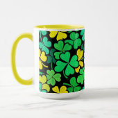 Pattern St. Patrick's Day Clovers Tasse (Links)