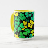 Pattern St. Patrick's Day Clovers Tasse (Vorderseite Links)