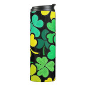 Pattern St. Patrick's Day Clovers Thermosbecher (Nach links gedreht)