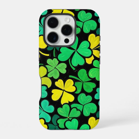 Pattern St. Patrick's Day Clowers iPhone Hülle (Rückseite)
