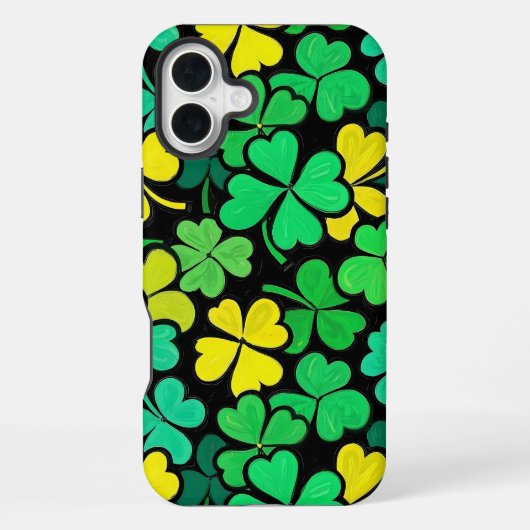 Pattern St. Patrick's Day Clowers iPhone Hülle (Rückseite)