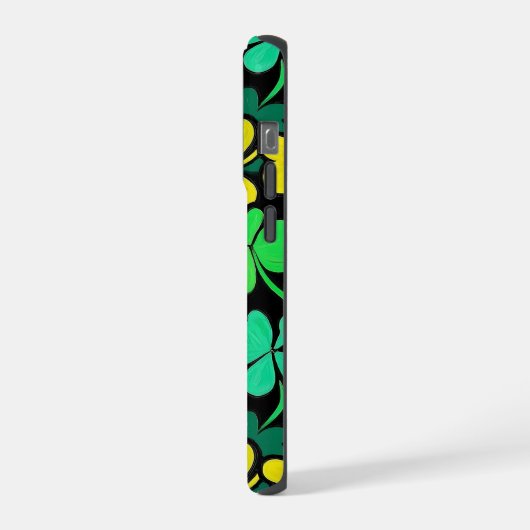 Pattern St. Patrick's Day Clowers  iPhone Hülle (Linke Seite)