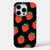 pattern strawberries Case-Mate iPhone hülle (Rückseite)