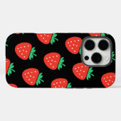 pattern strawberries Case-Mate iPhone hülle (Rückseite (Horizontal))