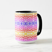 Pattern Tasse lustige Farben (VorderseiteRechts)