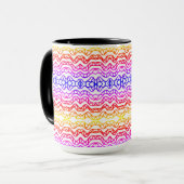 Pattern Tasse lustige Farben (Vorderseite Links)