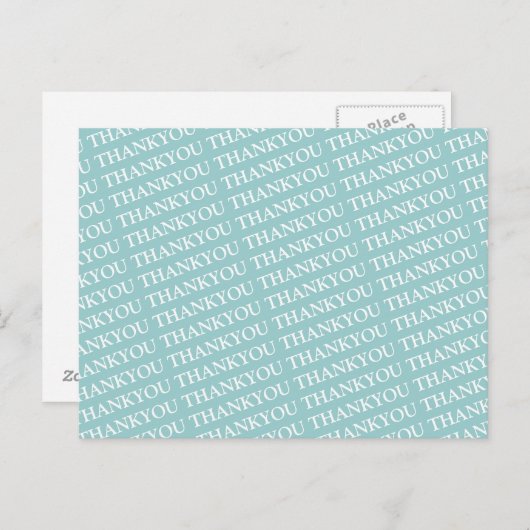 pattern thank you postkarte (Vorne/Hinten)